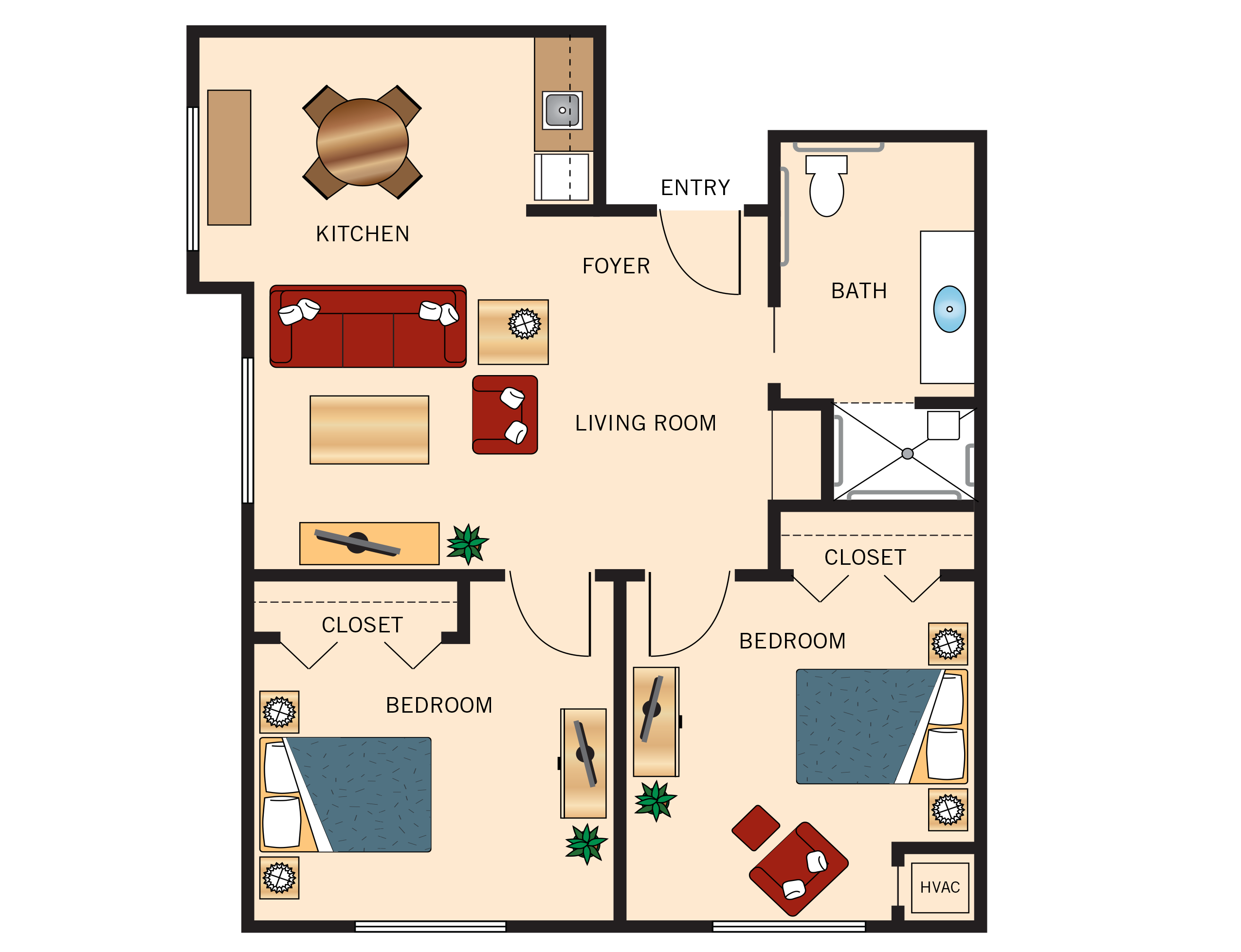 The Sanderling floor plan